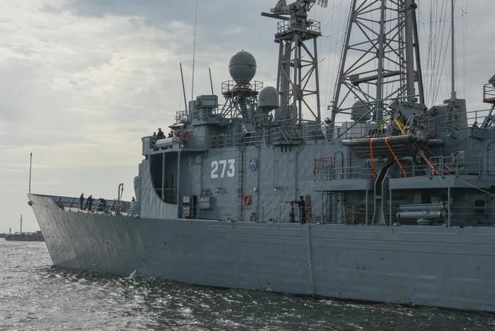 ORP "Gen. T. Kościuszko " podczas ćwiczeń Dragon-19. Fot. kmdr ppor. Radosław Pioch