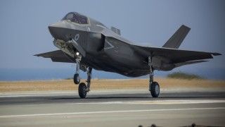 F-35B Royal Air Force startuje z bazy Akrotiri na Cyprze. Fot. Crown Copyright