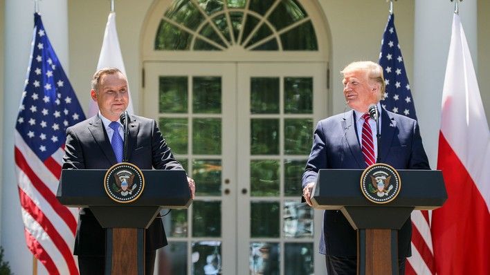 Fot. Prezydenci: RP - Andrzej Duda i USA - Donald Trump /Fot. Jakub Szymczuk/Kancelaria Prezydenta RP