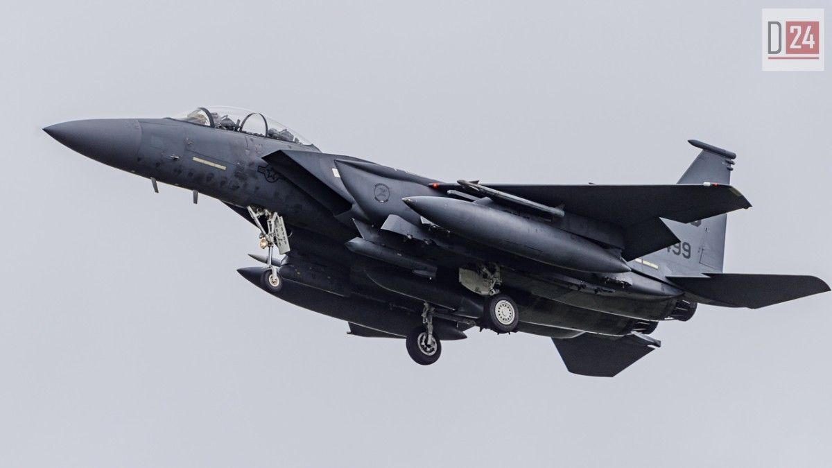 Amerykański F-15E w Polsce. Zdjęcie ilustracyjne, fot. Jacek Simminski/Defence24.pl.