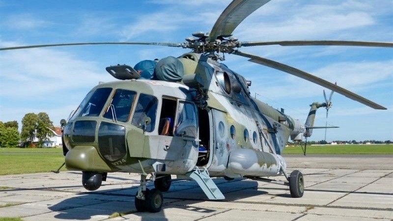 Czeski Mi-171ŠM w najbardziej zaawansowanym wariancie z głowicą optoelektroniczną Star Safire III i radarem TWR 850. Fot. LOM Praha