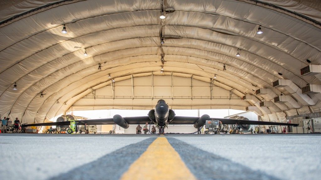 Samolot U-2 Dragon Lady w bazie Al Dhafra w Zjednoczonych Emiratach Arabskich 9 lipca 2019 r. Fot. Ch.Thornbury/USAF