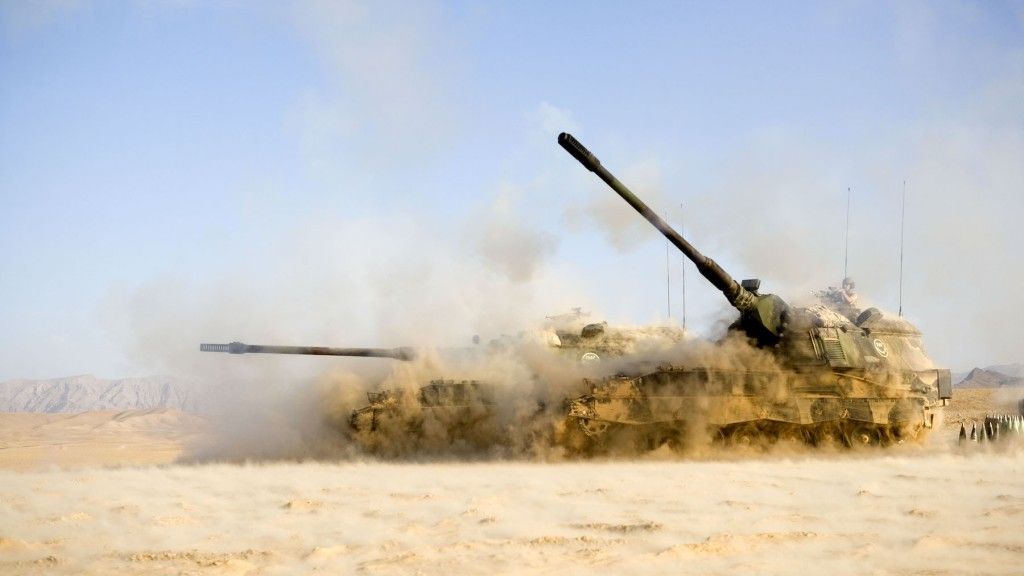 Panzerhaubitze 2000 w Afganistanie. Fot. Rheinmetall