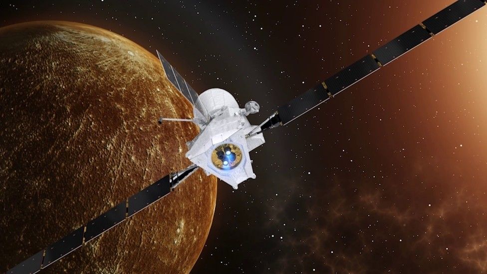 Misja Bepi Colombo. Fot. ESA/ATG medialab, NASA/JPL [thalesgroup.com]