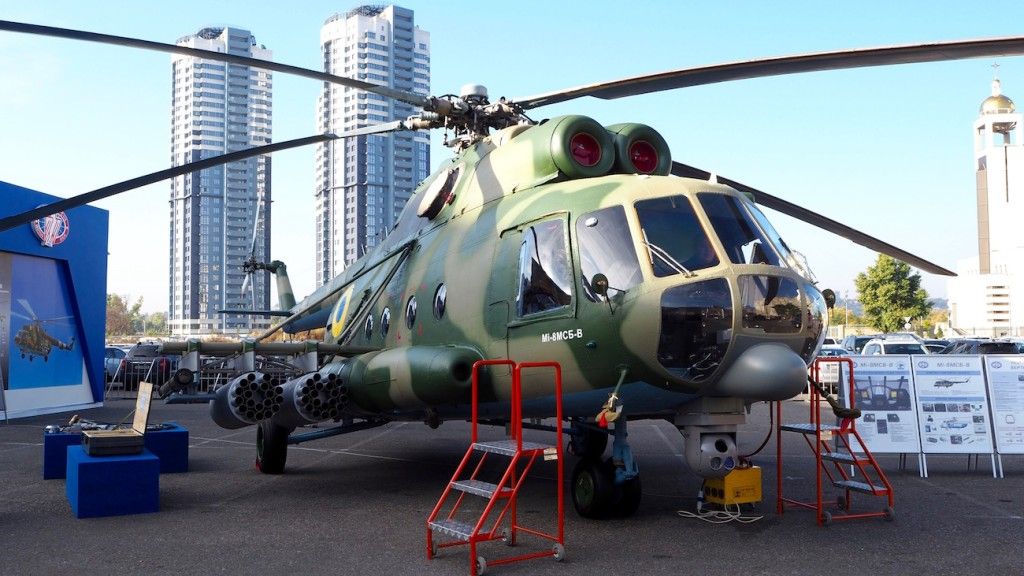 Mi-8MSB-W z rakietami Barier-W i ukraińską głowicą która zastapi produkt firmy Aselsan. Fot. J.Sabak