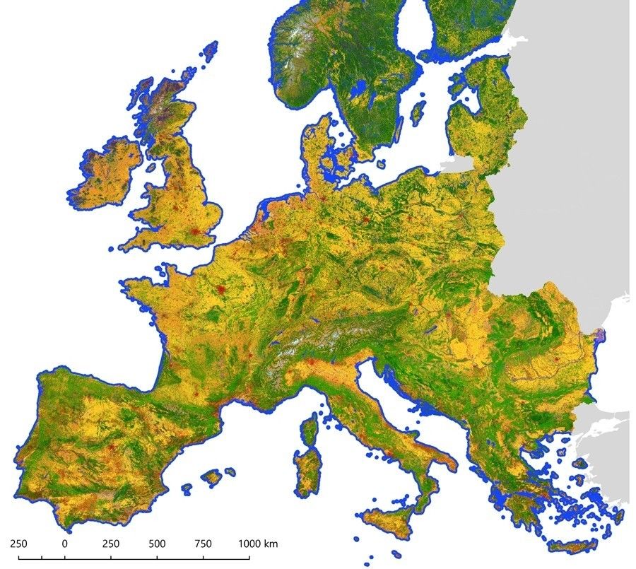 Ilustracja: Sentinel-2 Global Land Cover (S2GLC) project/CBK PAN [s2glc.cbk.waw.pl]