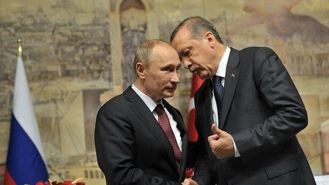 Prezydenci Federacji Rosyjskiej Władimir Putin i Turcji Recep Tayyip Erdogan / Fot. kremlin.ru