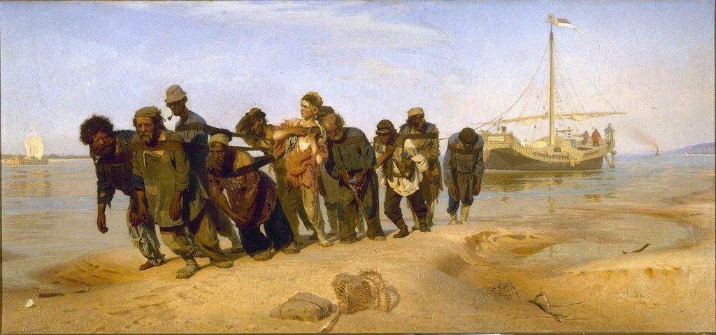 Fot.: wikimedia.commons.org / "Burłacy na Wołdze", Ilja Riepin, 1870 - 1873