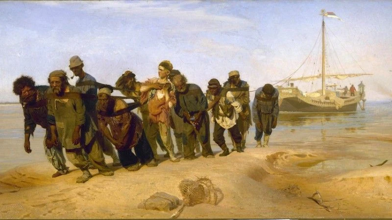 Fot.: wikimedia.commons.org / "Burłacy na Wołdze", Ilja Riepin, 1870 - 1873