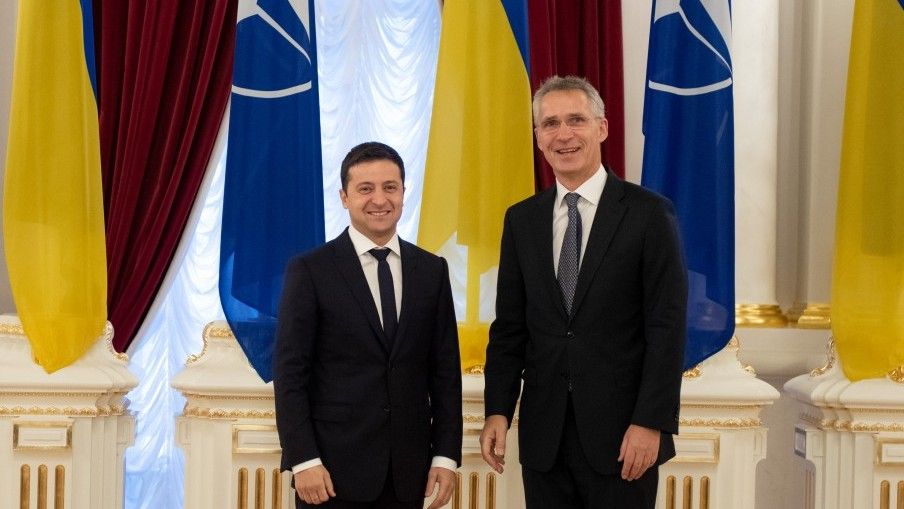 Prezydent Ukrainy Wołodymyr Zełenski i Sekretarz Generalny NATO Jens Stoltenberg. Fot. president.gov.ua