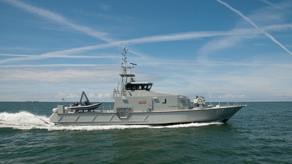 Szybki okręt patrolowy FPB 98 Mk1. Fot. OCEA