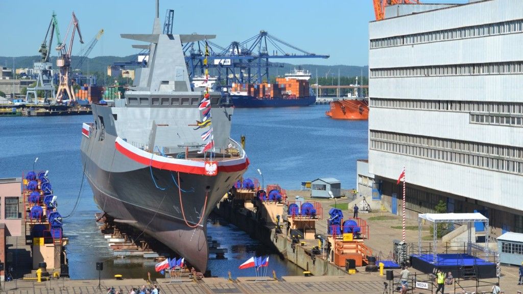 Uroczyste, trzecie wodowanie okrętu „Ślązak” 2 lipca 2015 r. Fot. M.Dura