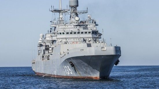 Pierwszy duży okręt desantowy projektu 11711 „Iwan Grien”. Fot. mil.ru
