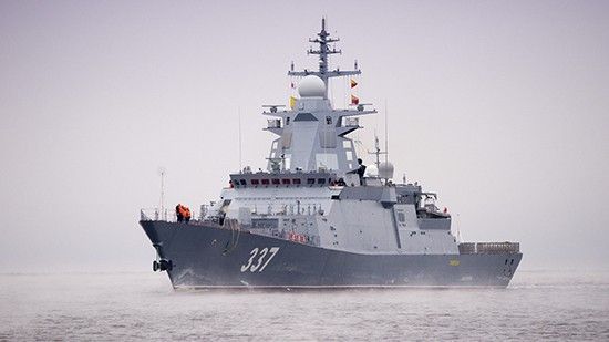 Korweta „Griemiaszczyj” w czasie prób morskich. Fot. mil.ru