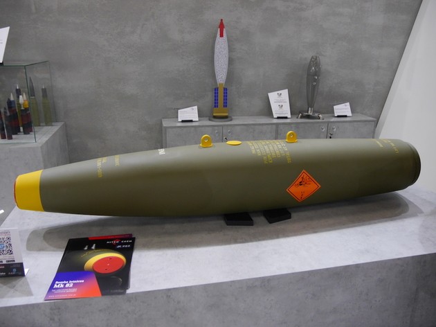 Mk 82 bomb made in Poland, by Nitro-Chem. Image Credit: Mateusz Zielonka