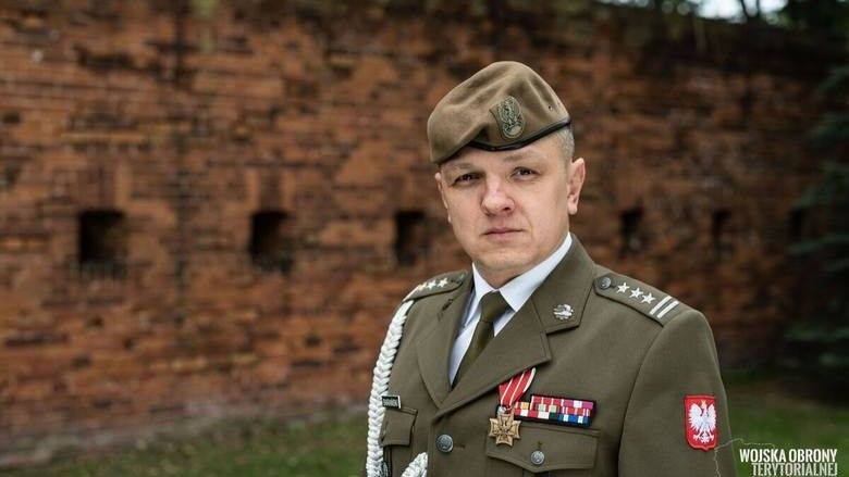 Dowódca 16 Dolnośląskiej Brygady Wojsk Obrony Terytorialnej pułkownik Artur Barański / Fot. DWOT