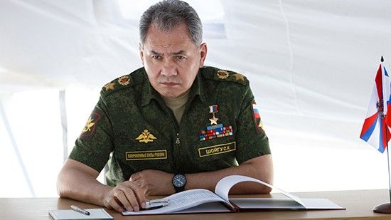 Rosyjski minister obrony Siergiej Szojgu. Fo. mil.ru.