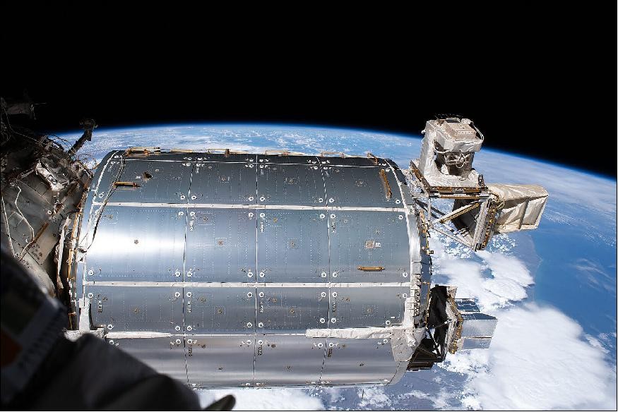 Moduł ISS Columbus. Fot. ESA/Luca Parmitano [esa.int]