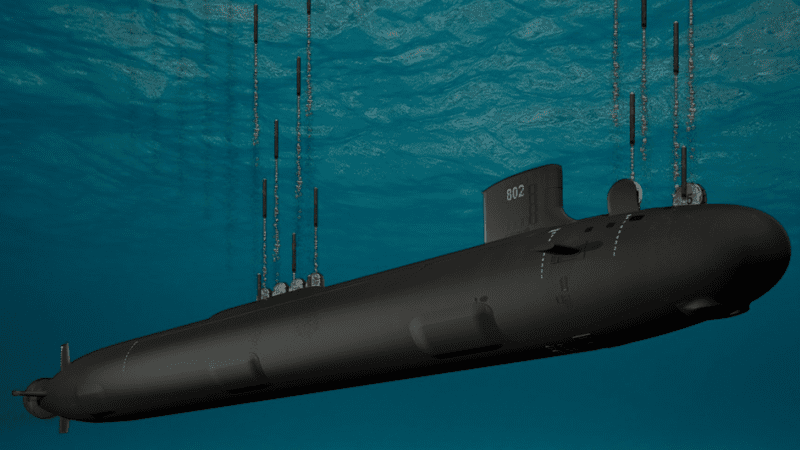 Uderzeniowy, atomowy okręt podwodny Virginia Block V będzie wyposażony w 6 modułów uzbrojenia VPM (Virginia Payload Module), w których zmieści się 40 rakiet manewrujących Tomahawk lub nieokreślona jeszcze ilość pocisków hipersonicznych. Fot. General Dynamics Electric Boat