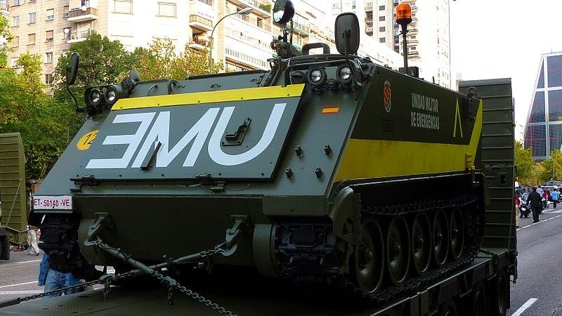 Należący do jednostki UME transporter opancerzony M113 / Fot. CC BY-SA 3.0
