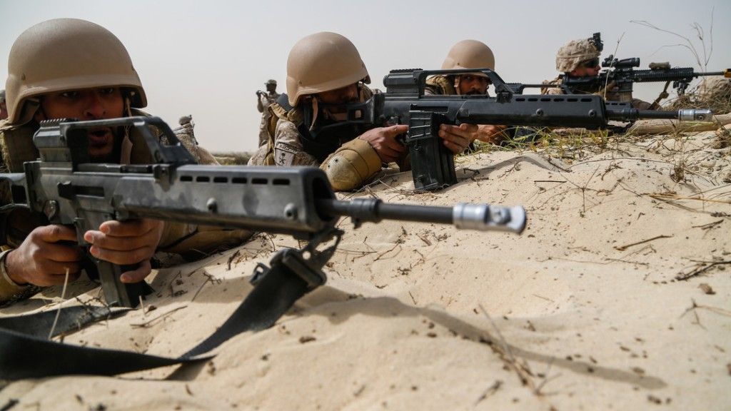 Saudyjscy żołnierze ćwiczą z Amerykanami, fot. Spc. Duong Le, US Army