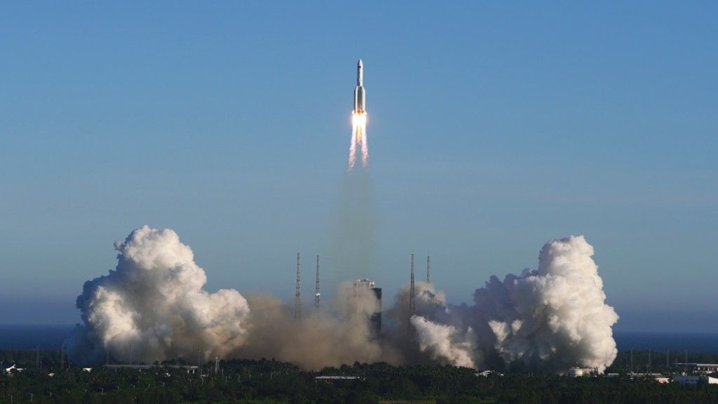 Debiut rakiety CZ-5B, 5 maja 2020 roku. Fot. China Aerospace Science and Technology Corp. (CASC) [spacechina.com]