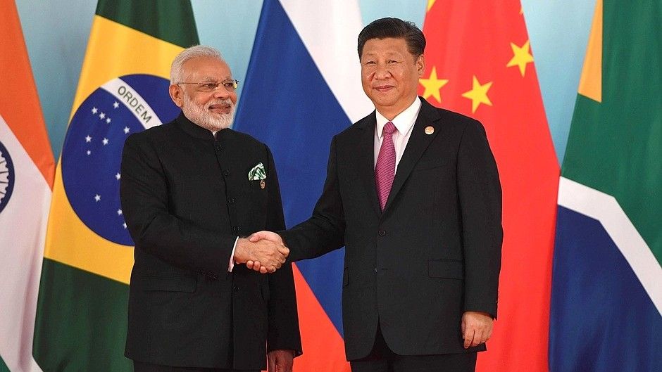 Liderzy polityczni Indii i Chin, spotkanie grupy BRICS 2017, fot. en.kremlin.ru