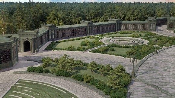 Projekt mauzoleum Wielkiej Wojny Ojczyźnianej utworzonego wokół Głównej Cerkwii rosyjskich sił zbrojnych i budowanego koło Moskwy. Fot. hram.mil.ru