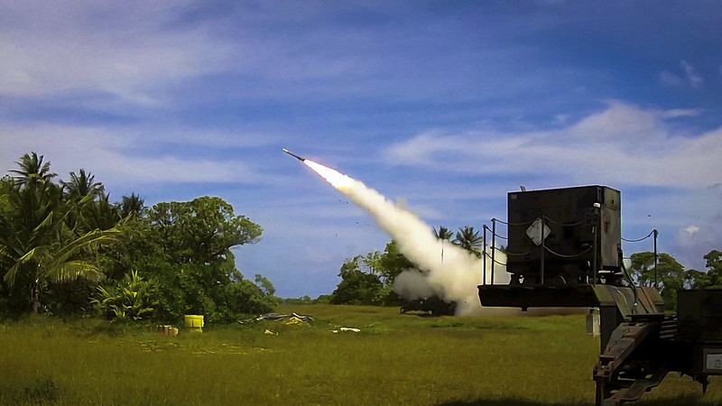 Moment odpalenia pocisku PAC-3 MSE. Fot. U.S. Missile Defence Agency