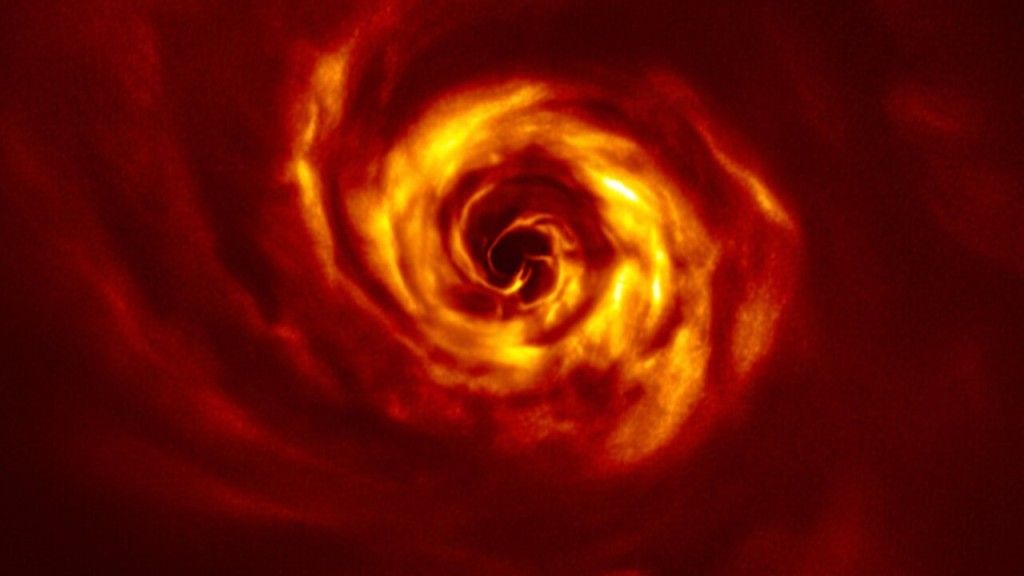 Zdjęcie dysku wokół AB Aurigae uzyskane przez SPHERE. Fot. ESO/Boccaletti i inni [eso.org]