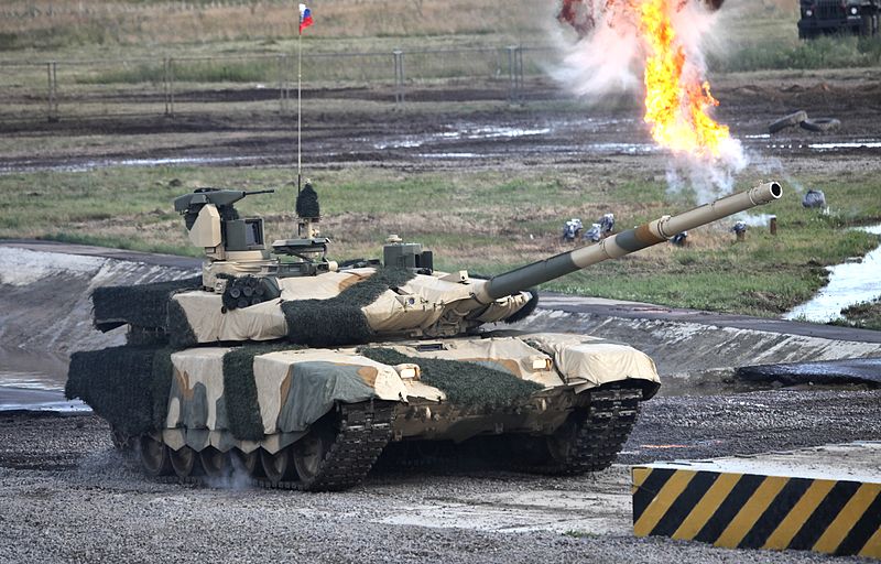 T-90M trafiony… rosyjskim Lancetem