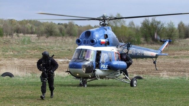 PZL Mi-2 (SN-08XP) Sekcji Lotnictwa Policyjnego Komendy Wojewódzkiej Policji z Poznania. Fot. KWP w Poznaniu