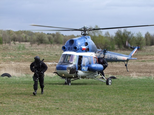 PZL Mi-2 (SN-08XP) Sekcji Lotnictwa Policyjnego Komendy Wojewódzkiej Policji z Poznania. Fot. KWP w Poznaniu