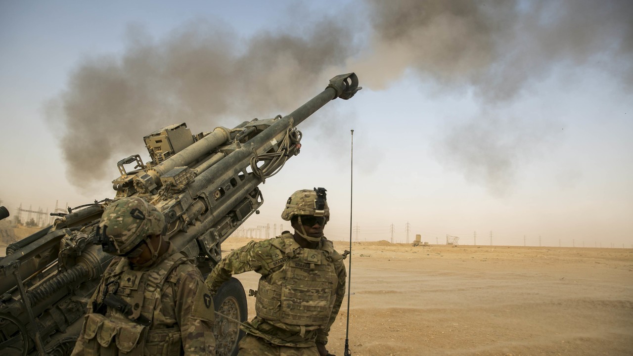 File photo: US Artillery Forces firing at ISIS in Iraq, 2017. Photo by Cpl. F. Cordoba, US Marine Corps