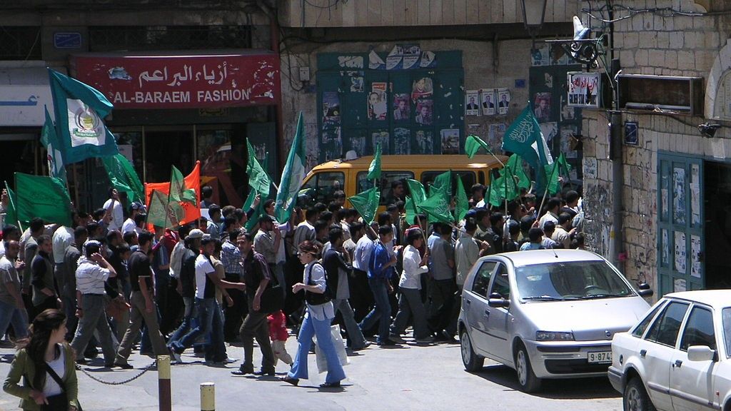 Wiec Hamasu w Betlejem. Fot. Soman/CC BY-SA 2.5