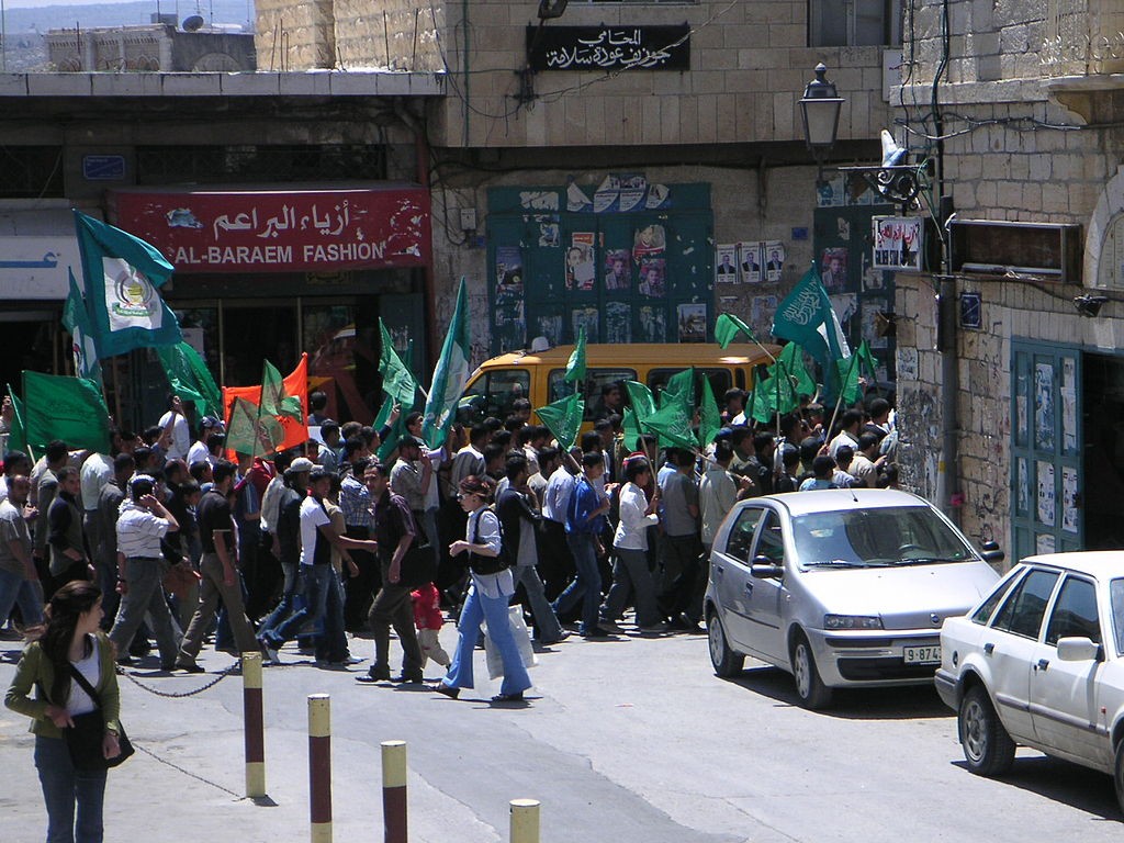 Wiec Hamasu w Betlejem. Fot. Soman/CC BY-SA 2.5