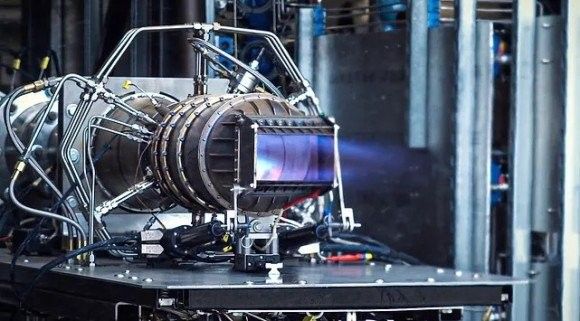Próby silnika hipersonicznego przeprowadzone przez firmę Hermeus w lutym 2020 r. Fot. Hermeus