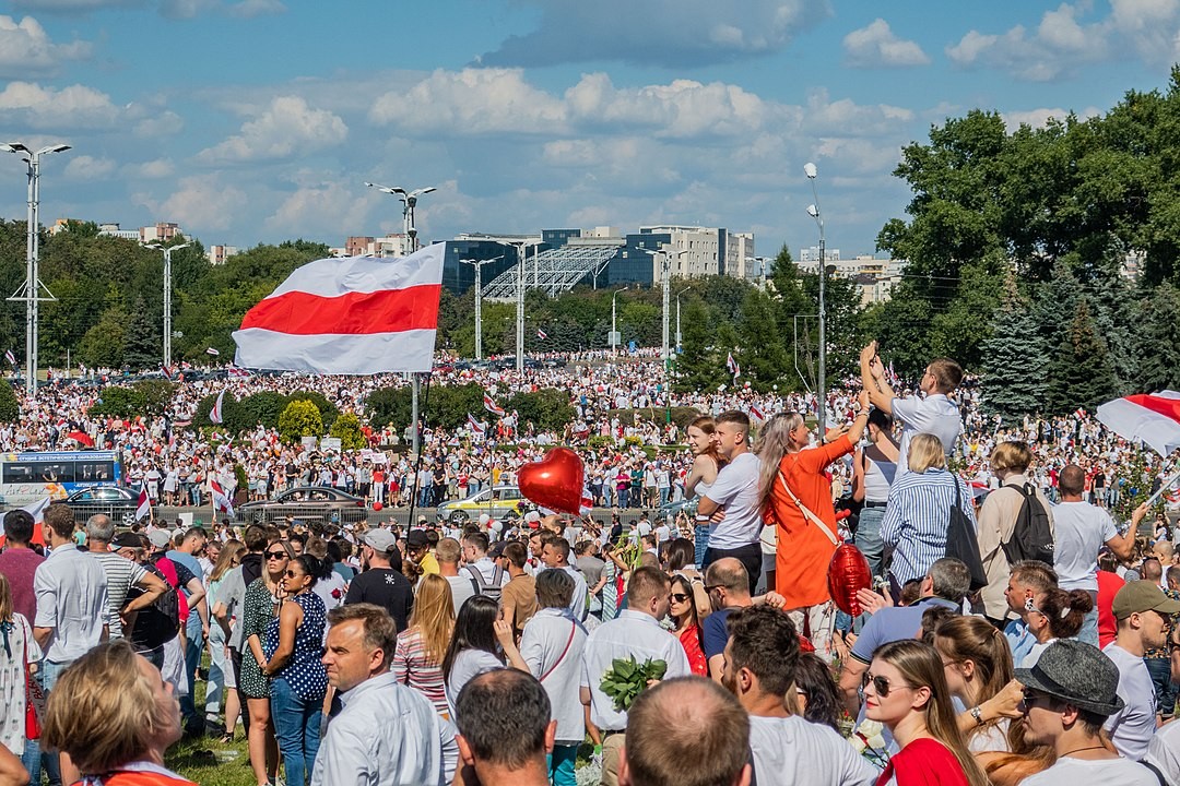 Protest w Mińsku. Fot. Wikimedia