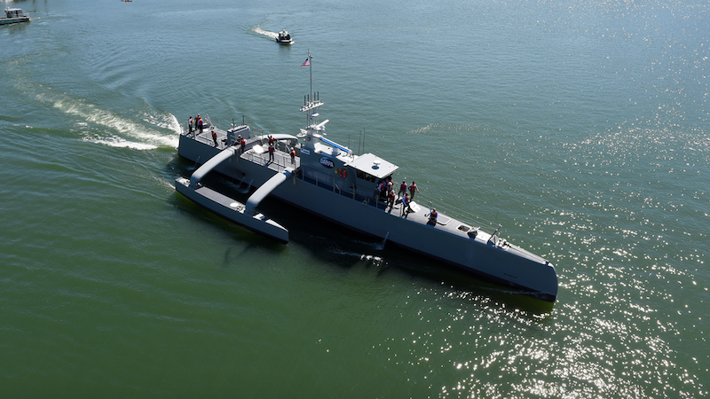 Eksperymentalny okręt bezzałogowy US Navy Sea Hunter / Fot. U.S. Navy, John F. Williams