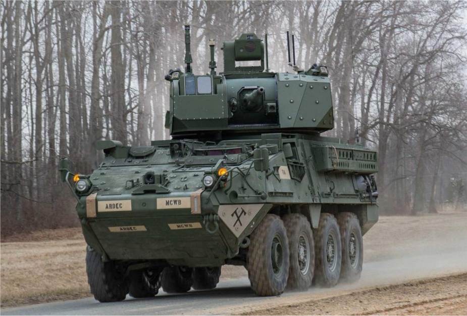 Moduł Cockerill 3030 na wozie z rodziny Stryker. Fot. John Cockerill