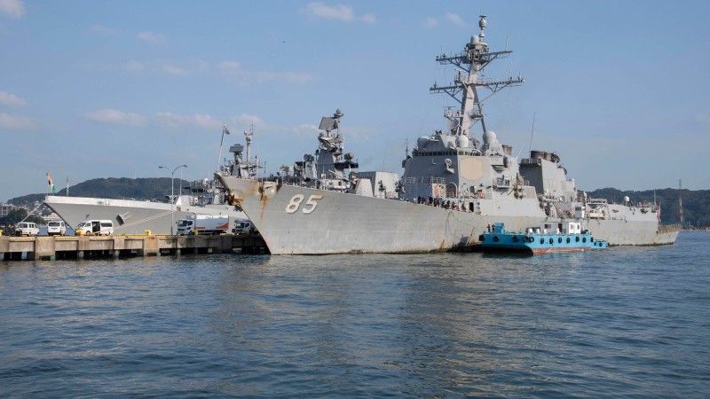 Okręty USA i Indii, ćwiczenia Malabar 2019, fot. U.S. Navy, Mass Communication Specialist 1st Class David R. Krigbaum, US INDOPACOM