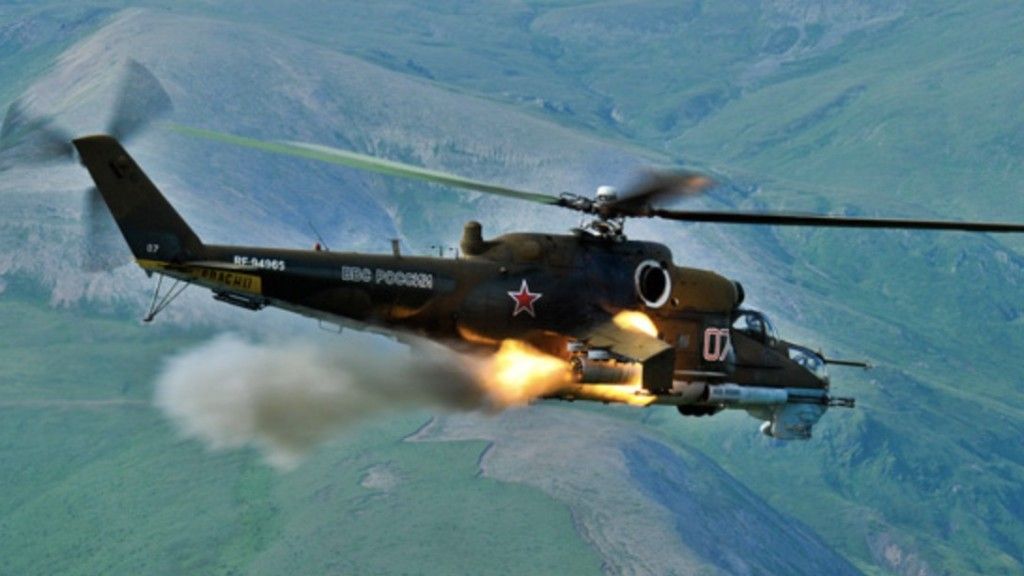 Rosyjski Mi-24 z bazy w Erebuni. Fot. mil.ru.