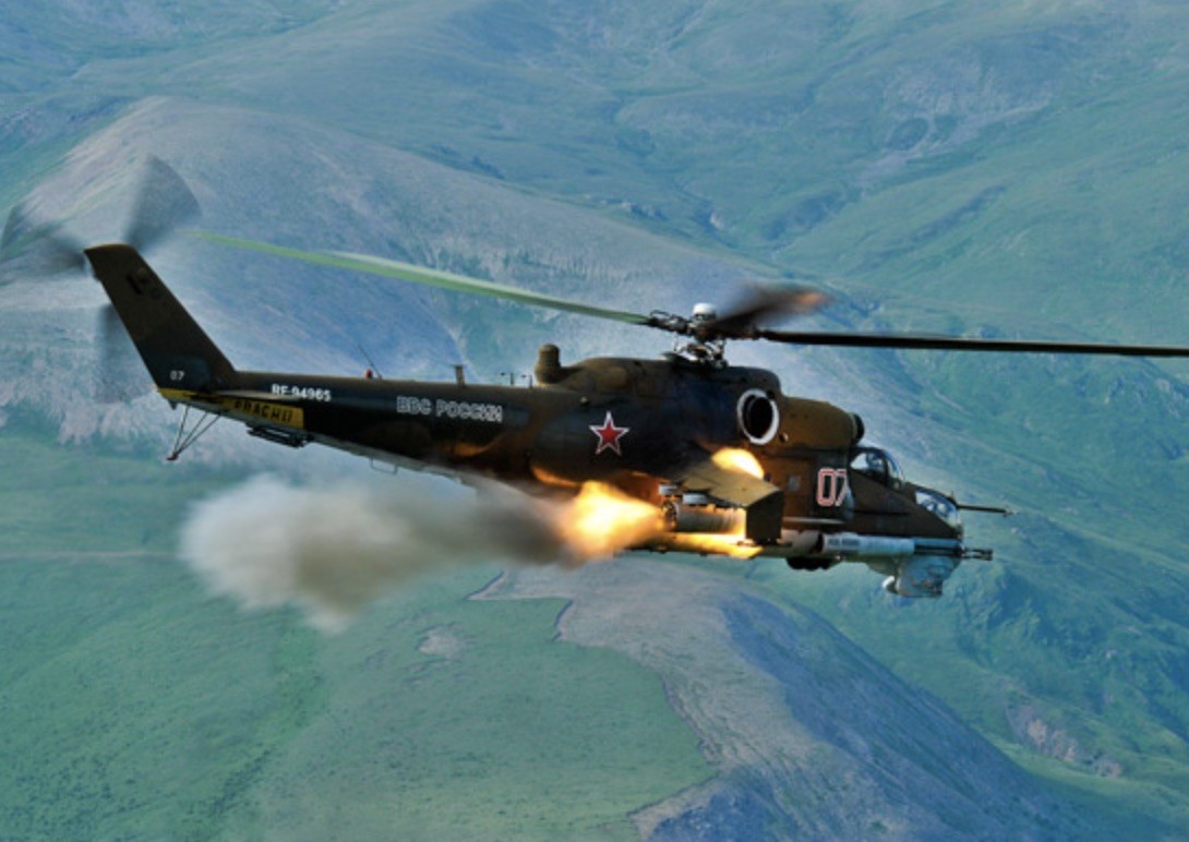 Rosyjski Mi-24 z bazy w Erebuni. Fot. mil.ru.