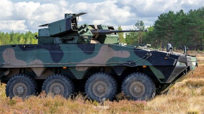 ZSSW-30 turret on the Rosomak APC - this configuration is involved in the qualification tests programme in 2020. Image Credit: PGZ