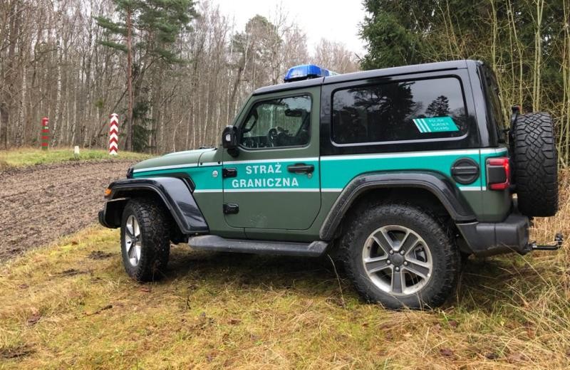 Nowy Jeep Wrangler Sahara Straży Granicznej. Fot. Warmińsko-Mazurski Oddział SG
