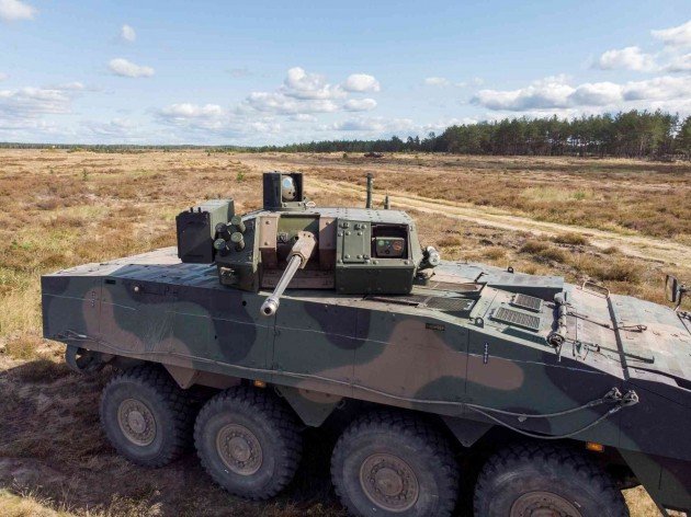 Rosomak APC with the ZSSW-30 turret. Image Credit: HSW