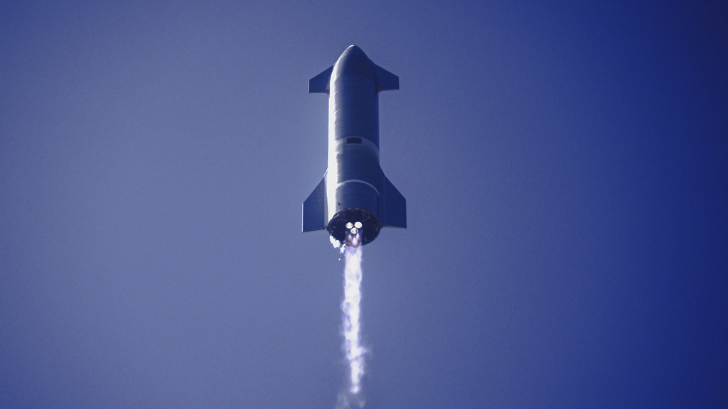 Start prototypu Starship SN9 we wtorek 2 lutego 2020 roku. Fot. SpaceX
