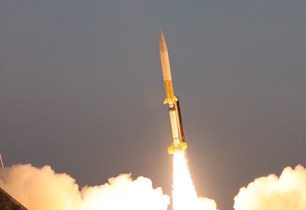 A Black Dagger ballistic missile target that was launched during an IBCS test in August. Photo: US Army.