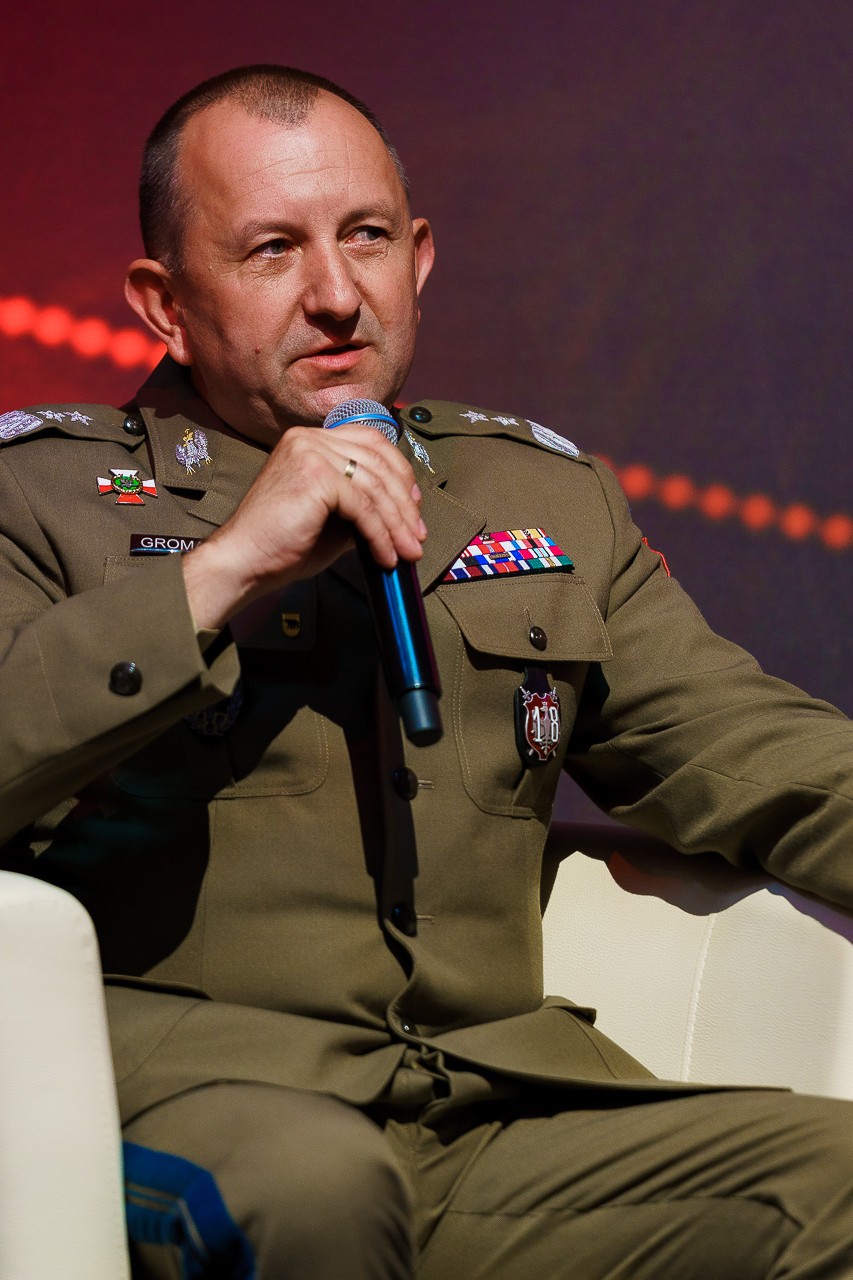 Gen. dyw. Jarosław Gromadziński na konferencji Defence24 Day. Fot. Kreatyw Media/Defence24.pl.