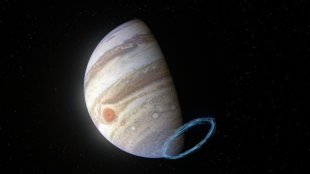 Ilustracja: ESO/L. Calçada & NASA/JPL-Caltech/SwRI/MSSS [eso.org]